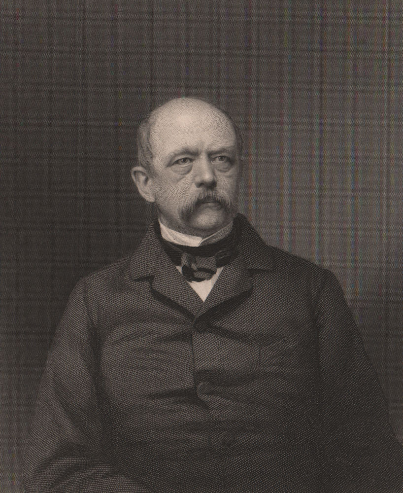 FRANCO-PRUSSIAN WAR. Otto von Bismarck. Germany 1875 old antique print picture